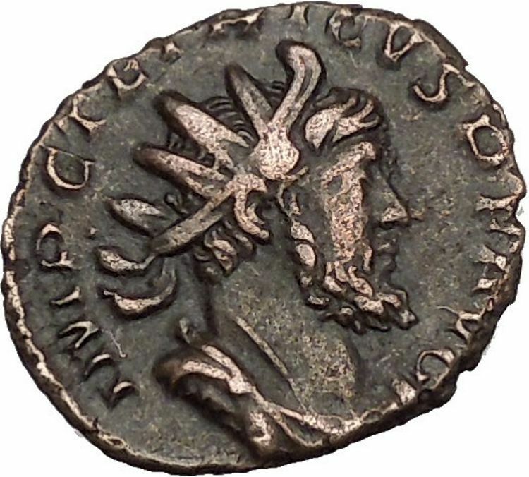 Tetricus I Gallic Roman 271AD Rare Ancient Roman Coin Virtus Courage Cult i53034