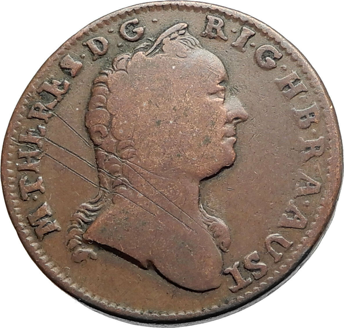 1763 AUSTRIA w Queen Maria Theresa Genuine Antique Kreuzer Austrian Coin i74537