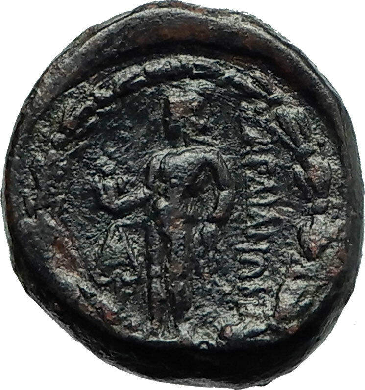 SARDES in LYDIA 133BC Genuine Ancient Greek Coin Nude Apollo Hercules i75828