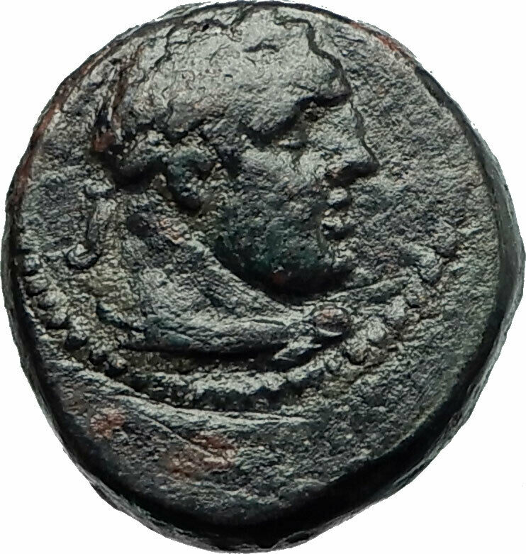 SARDES in LYDIA 133BC Genuine Ancient Greek Coin Nude Apollo Hercules i75828