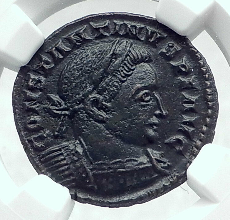 CONSTANTINE I the GREAT Authentic Ancient 310AD Roman LONDON Coin NGC i81138