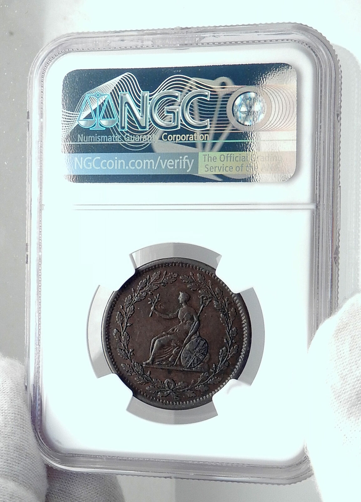 1809 GREAT BRITAIN England Conder Toxen ESSEX Walthamstow BRUTUS NGC i81266