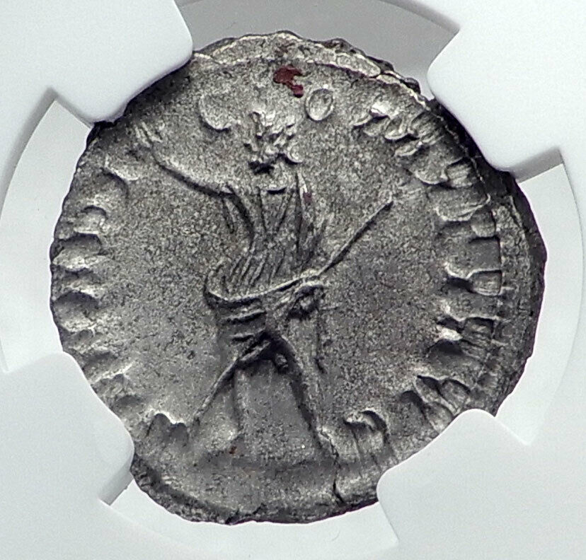 POSTUMUS Genuine Gallic Roman Empire 267AD Trier Ancient Coin SERAPIS NGC i81356