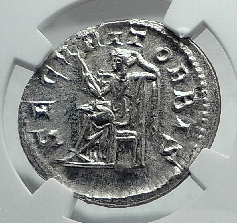 PHILIP I the ARAB Authentic Ancient 245AD Silver Roman Coin SECURITAS NGC i81399