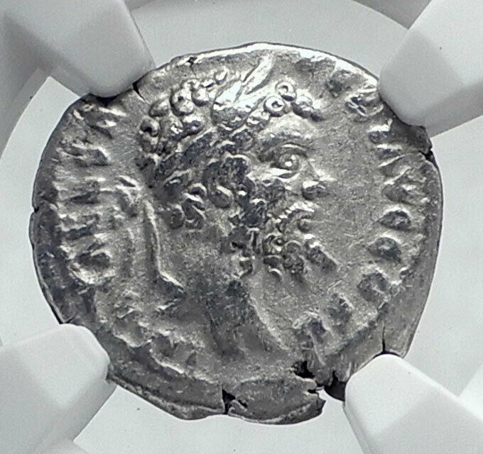 SEPTIMIUS SEVERUS 194AD Ancient EMESA Silver Roman Coin BONUS EVENTUS NGC i81429