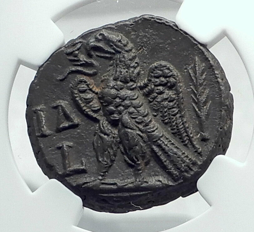 SALONINA wife of GALLIENUS Ancient 266AD Tetradrachm Alexandria Egypt NGC i81451