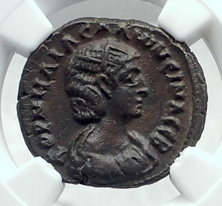 SALONINA wife of GALLIENUS Ancient 266AD Tetradrachm Alexandria Egypt NGC i81451