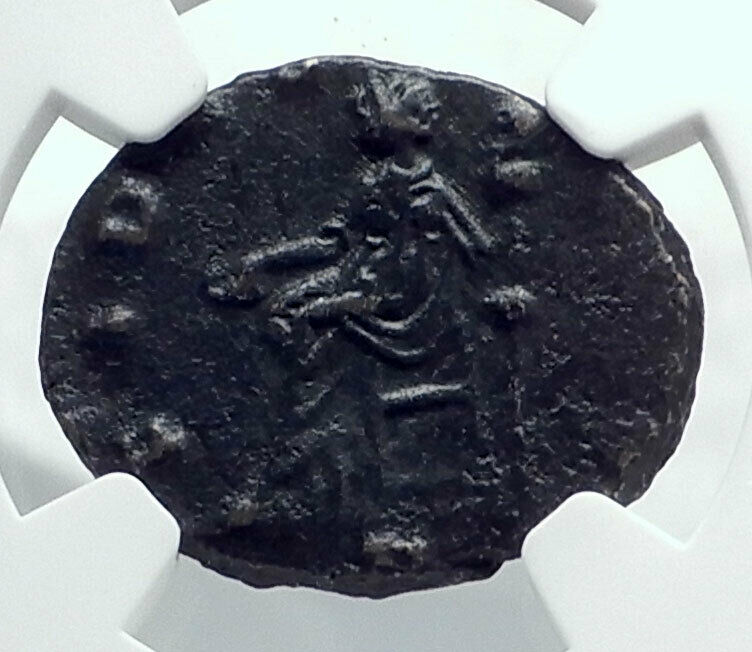 AUREOLUS in name of POSTUMUS Authentic Ancient 268AD Roman Coin FIDES NGC i81622