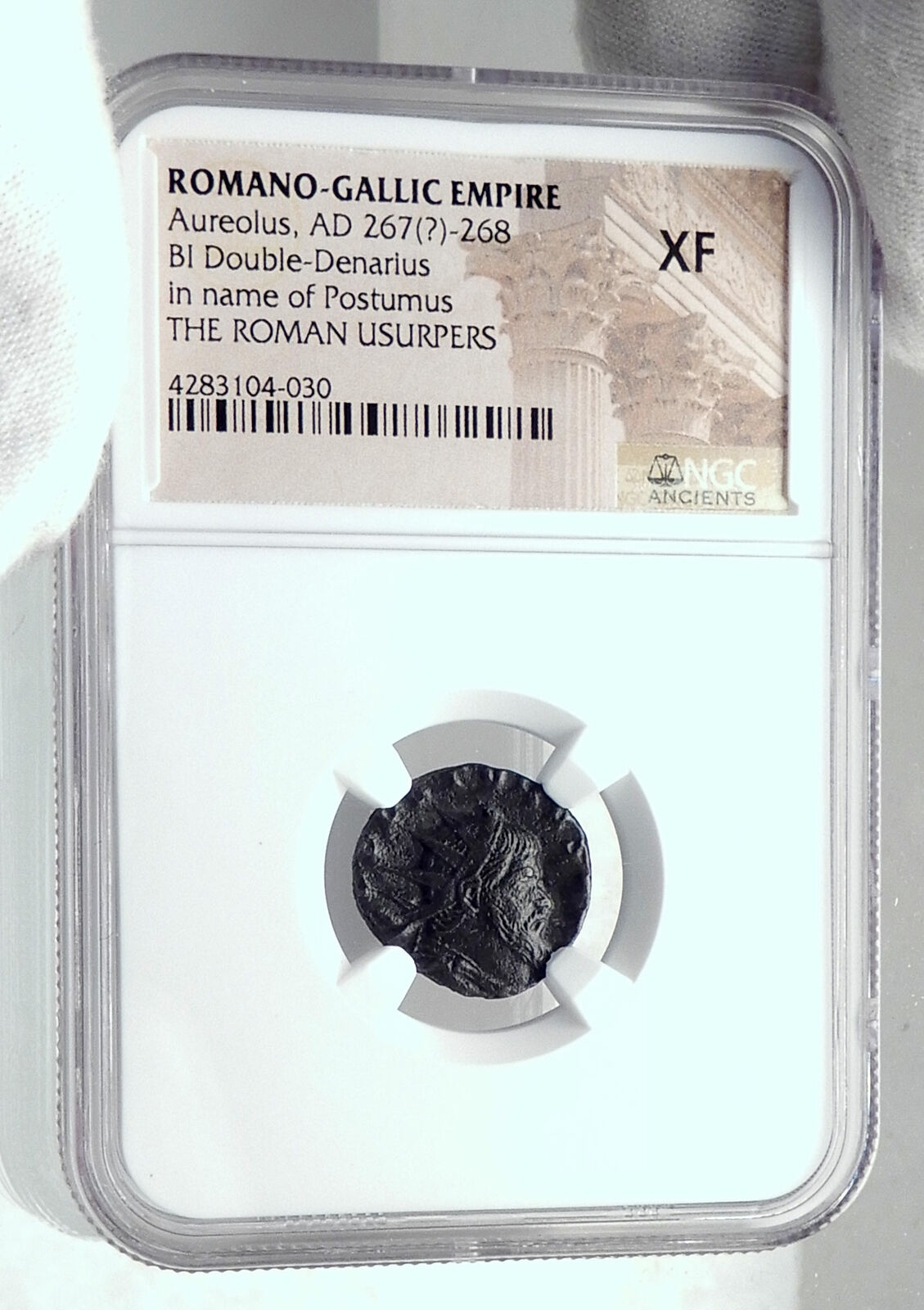 AUREOLUS in name of POSTUMUS Authentic Ancient 268AD Roman Coin FIDES NGC i81623