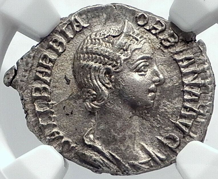 ORBIANA Severus Alexander Wife Rome Ancient Silver Roman Coin NGC MS i81813