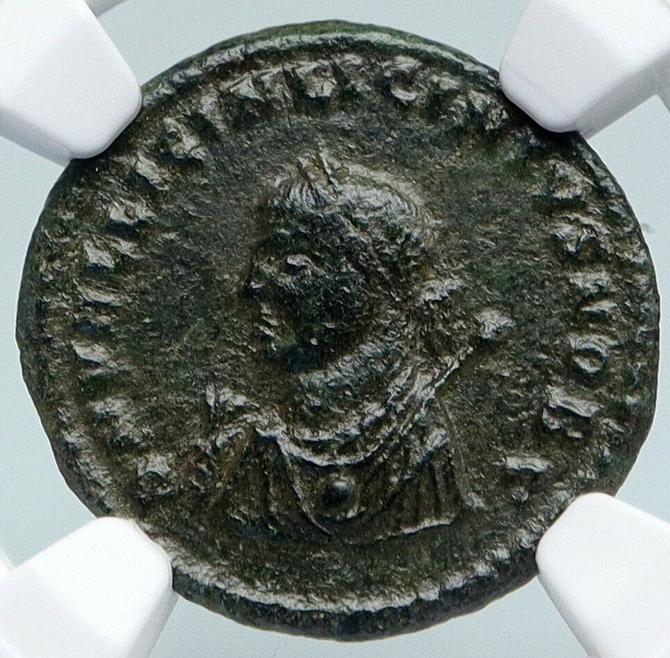 LICINIUS II Jr. 317AD Cyzicus Authentic Ancient Roman Coin JUPITER NGC i89717