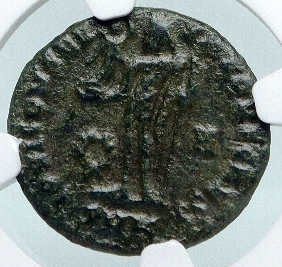 LICINIUS II Jr. 317AD Cyzicus Authentic Ancient Roman Coin JUPITER NGC i89717