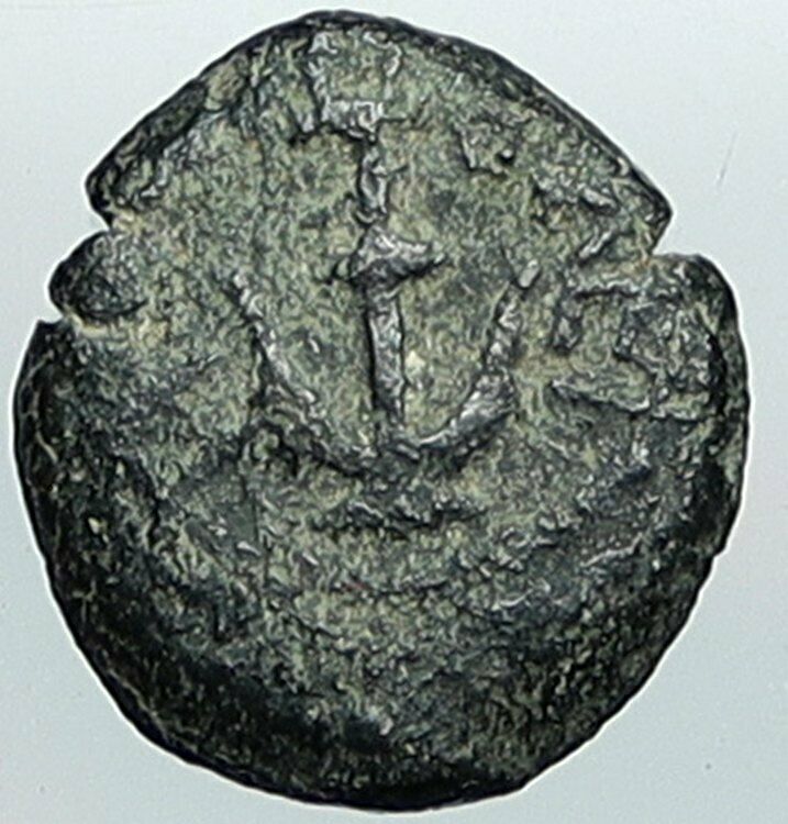 HEROD I the GREAT Jewish King Ancient Biblical Jerusalem Coin ANCHORS i108341