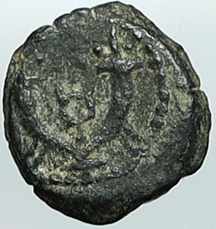 HEROD I the GREAT Jewish King Ancient Biblical Jerusalem Coin ANCHORS i108334