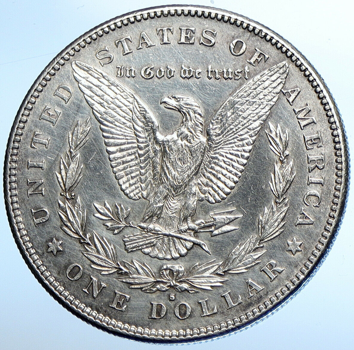 1878 S UNITED STATES of America EAGLE Old SILVER Morgan US Dollar Coin i108531