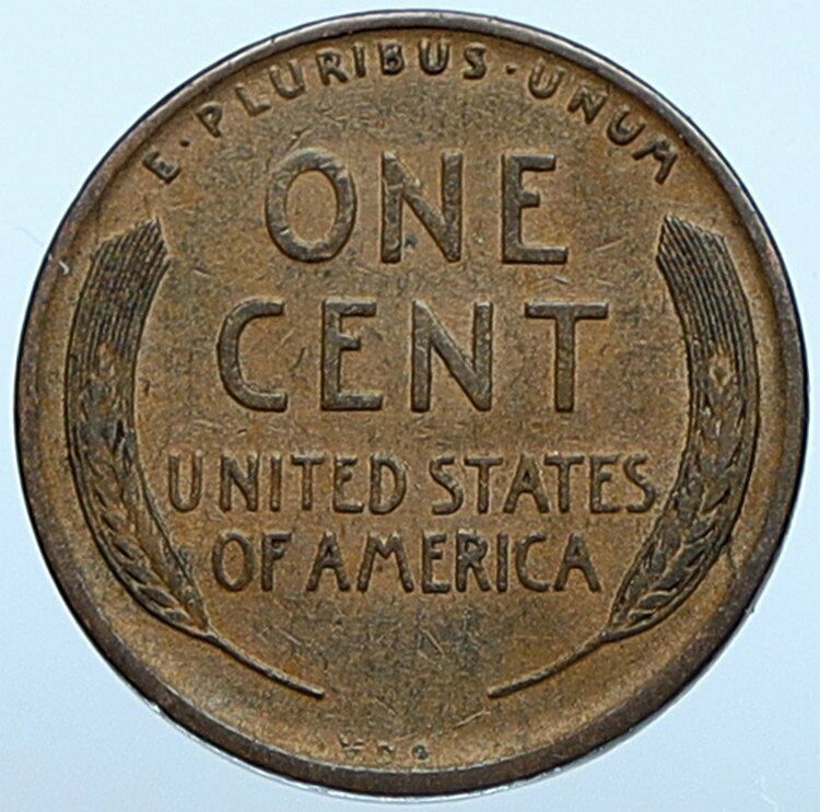 1909 VDB USA United States of America LINCOLN WHEAT EARS Old CENT Coin i108550