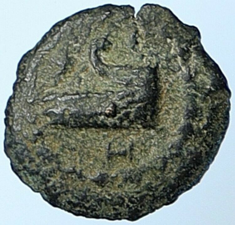 HEROD ARCHELAUS Biblical JERUSALEM Jewish OLD Ancient Greek Coin GALLEY i108571