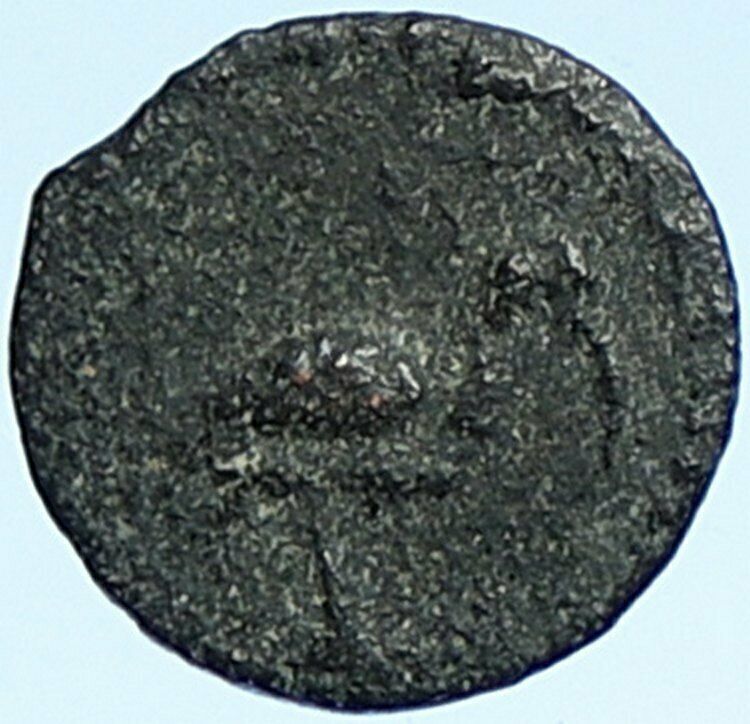 Alexandria Egypt IBIS & CROCODILE Authentic ANTIQUE Dichalkon Roman Coin i108963