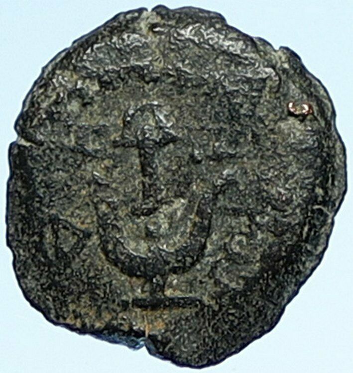 HEROD ARCHELAUS Biblical JERUSALEM Jewish Greek Coin ANCHOR Hendin 1192 i108969