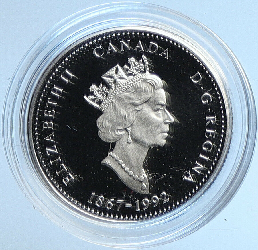 1992 CANADA MANITOBA PROVINCE UK Elizabeth II Proof Silver 25 Cents Coin i109089