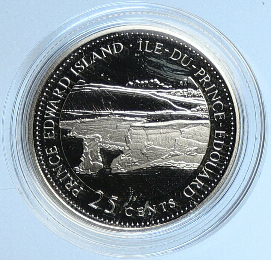 1992 CANADA PRINCE EDWARD ISLAND Elizabeth II Proof Silver 25 Cent Coin i109096