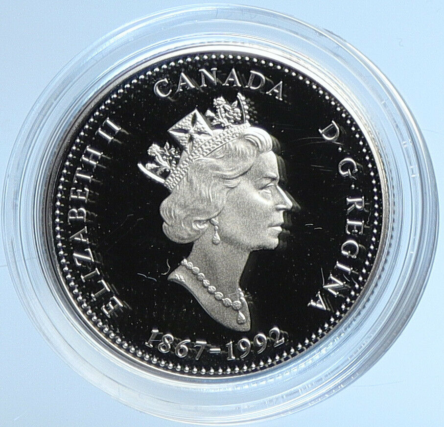 1992 CANADA NORTHWEST TERRITORIES Elizabeth II Proof Silver 25 Cent Coin i109094