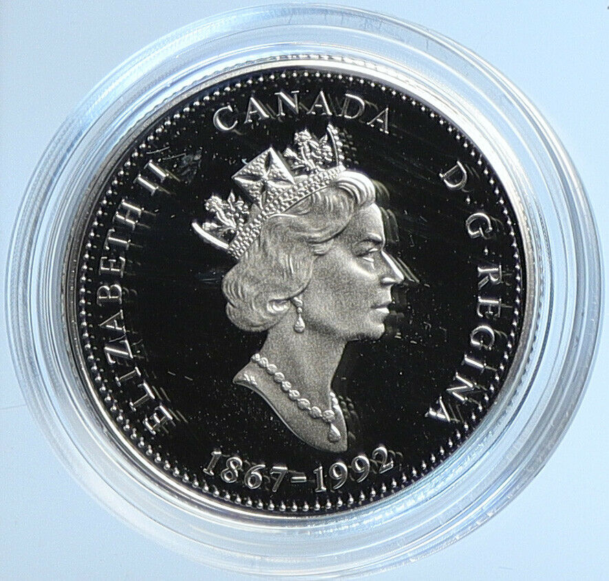 1992 CANADA NEW BRUNSWICK Queen Elizabeth II Proof Silver 25 Cents Coin i109086