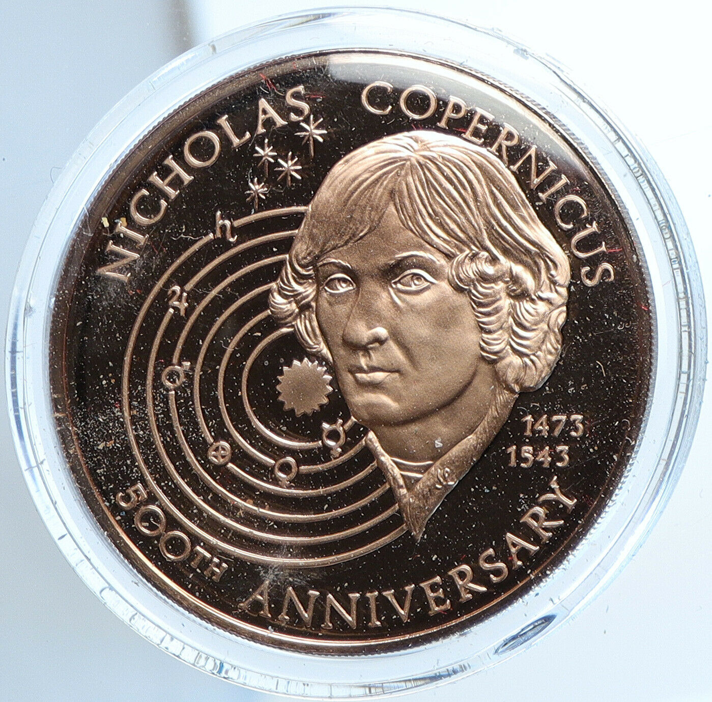 1973 USA United States NICHOLAS COPERNICUS 500th Anniversary Proof Medal i109052