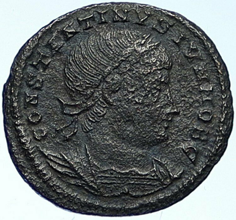 CONSTANTINE II son of the Great Ancient Roman Coin LEGION WAR SOLDIERS i109399