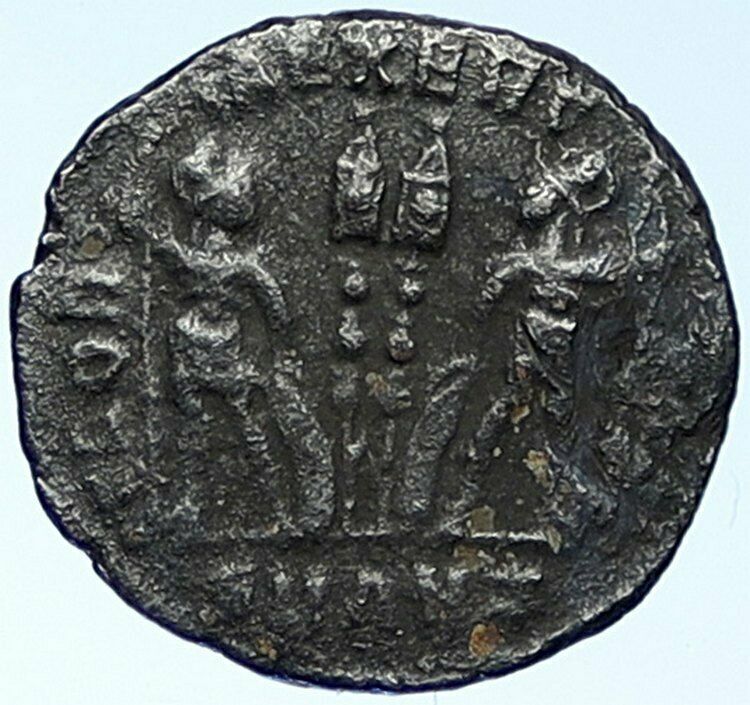 CONSTANTIUS II Antioch Authentic Ancient Roman Coin WAR LEGION SOLDIERS i109396