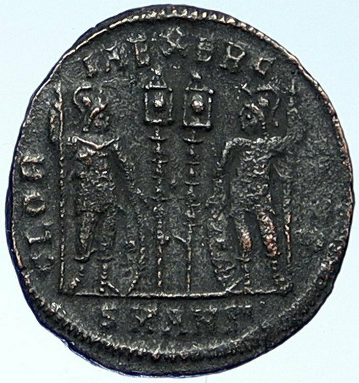 CONSTANTINE I the Great Authentic Ancient Roman Coin WAR LEGION SOLDIERS i109400