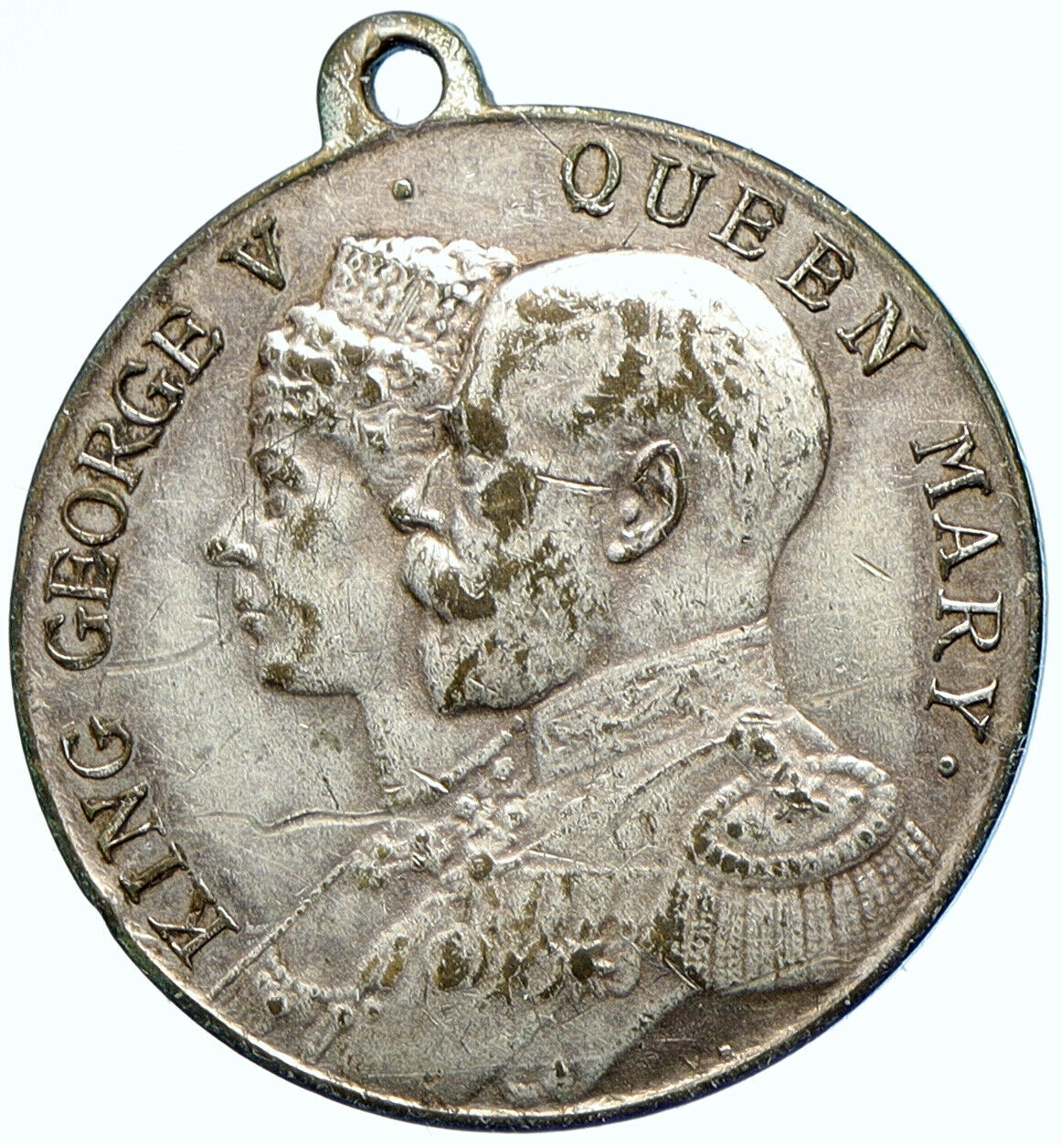 1935 Great Britain UK King GEORGE V Queen MARY DAILY BIRTHDAY CLUB Medal i107612