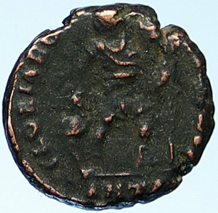 VALENTINIAN I Captive & Chi-Rho Christian Authentic Ancient Roman Coin i109389