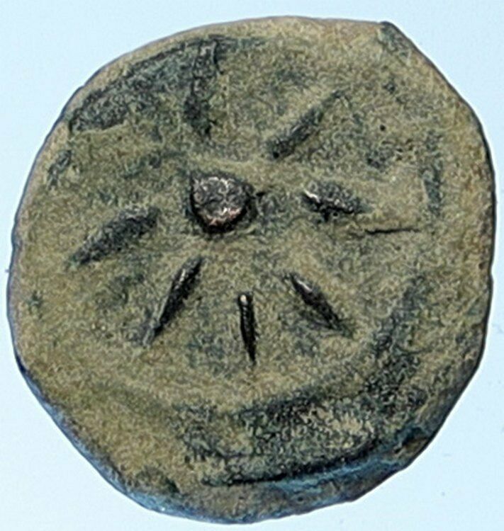 ALEXANDER JANNAEUS Biblical Jerusalem Jewish Widow's Mite Coin HEND 1150 i109505