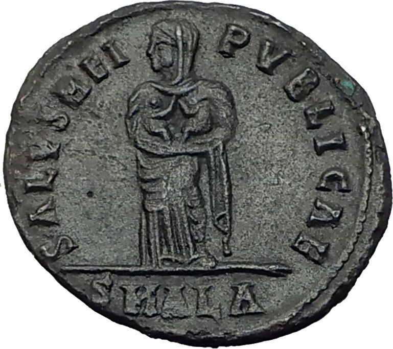 FAUSTA wife of CONSTANTINE the GREAT 324AD Alexandria Ancient Roman Coin i65281