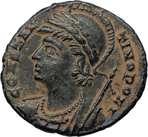 CONSTANTINE I the GREAT Founds Constantinople Original Ancient Roman Coin i67014