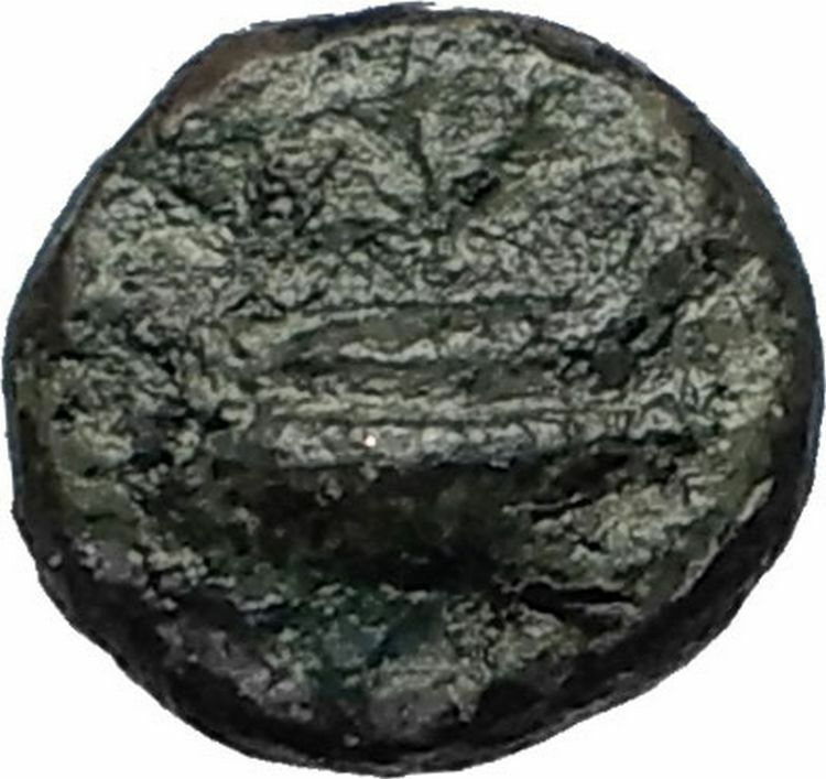 PANORMOS in SICILY Rare R2 Authentic Ancient 2-1CenBC Greek Coin GALLEY i67175