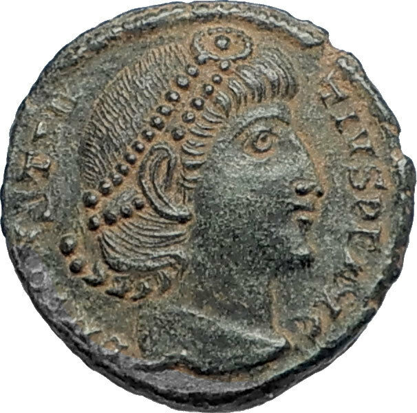 CONSTANTIUS II Authentic Ancient 347AD Roman Coin of Antioch w WREATH i67112