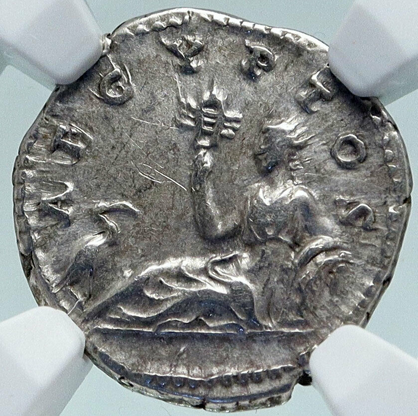 HADRIAN Travels to EGYPT Authentic Ancient 134AD Silver Roman Coin NGC i86627