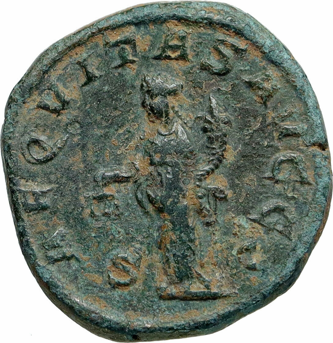 PHILIP I the Arab Authentic Ancient Rome Sestertius Roman Coin AEQUITAS i86818