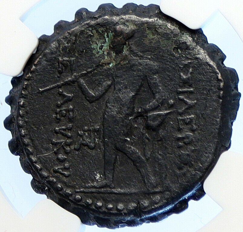 SELEUKOS IV PHILOPATER Seleukid APOLLO Authentic OLD Ancient Greek Coin i106700