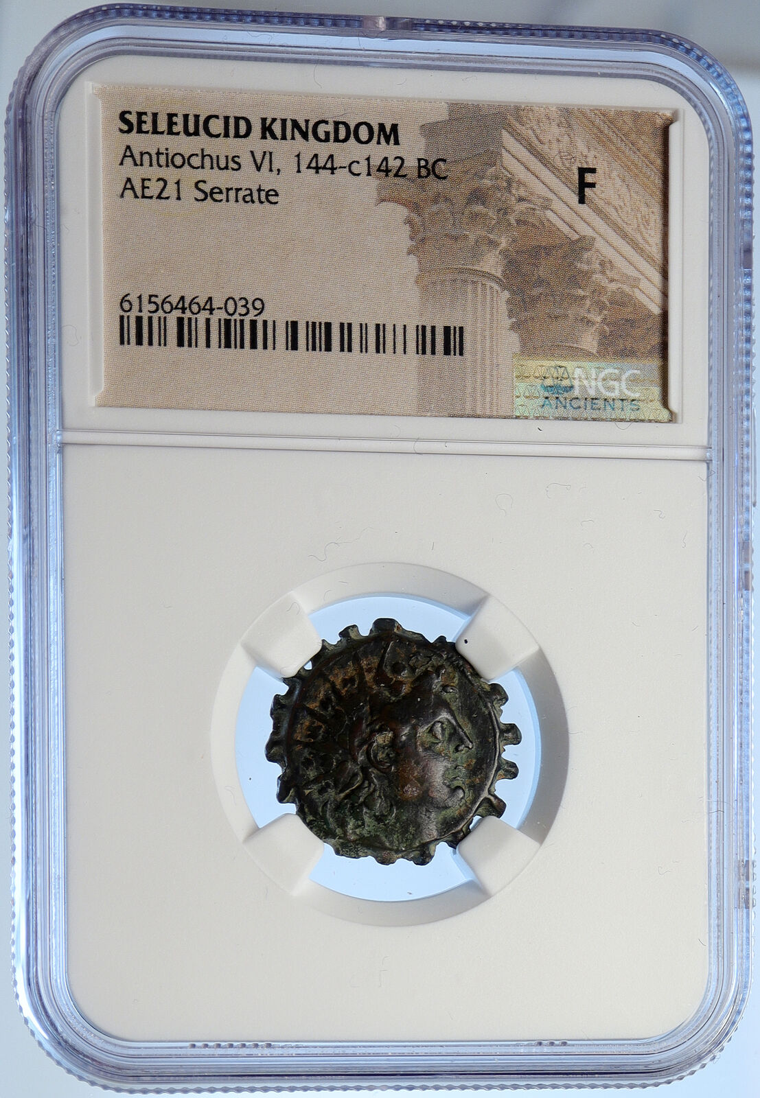 ANTIOCHOS VI Dionysos Ancient Seleukid Ancient Greek Coin ELEPHANT NGC i106704