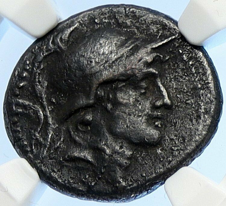 Alexander I Balas Seleucid Kingdom Ancient Greek Coin HELMET & NIKE NGC i106701