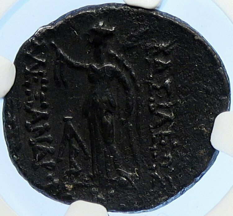 Alexander I Balas Seleucid Kingdom Ancient Greek Coin HELMET & NIKE NGC i106701