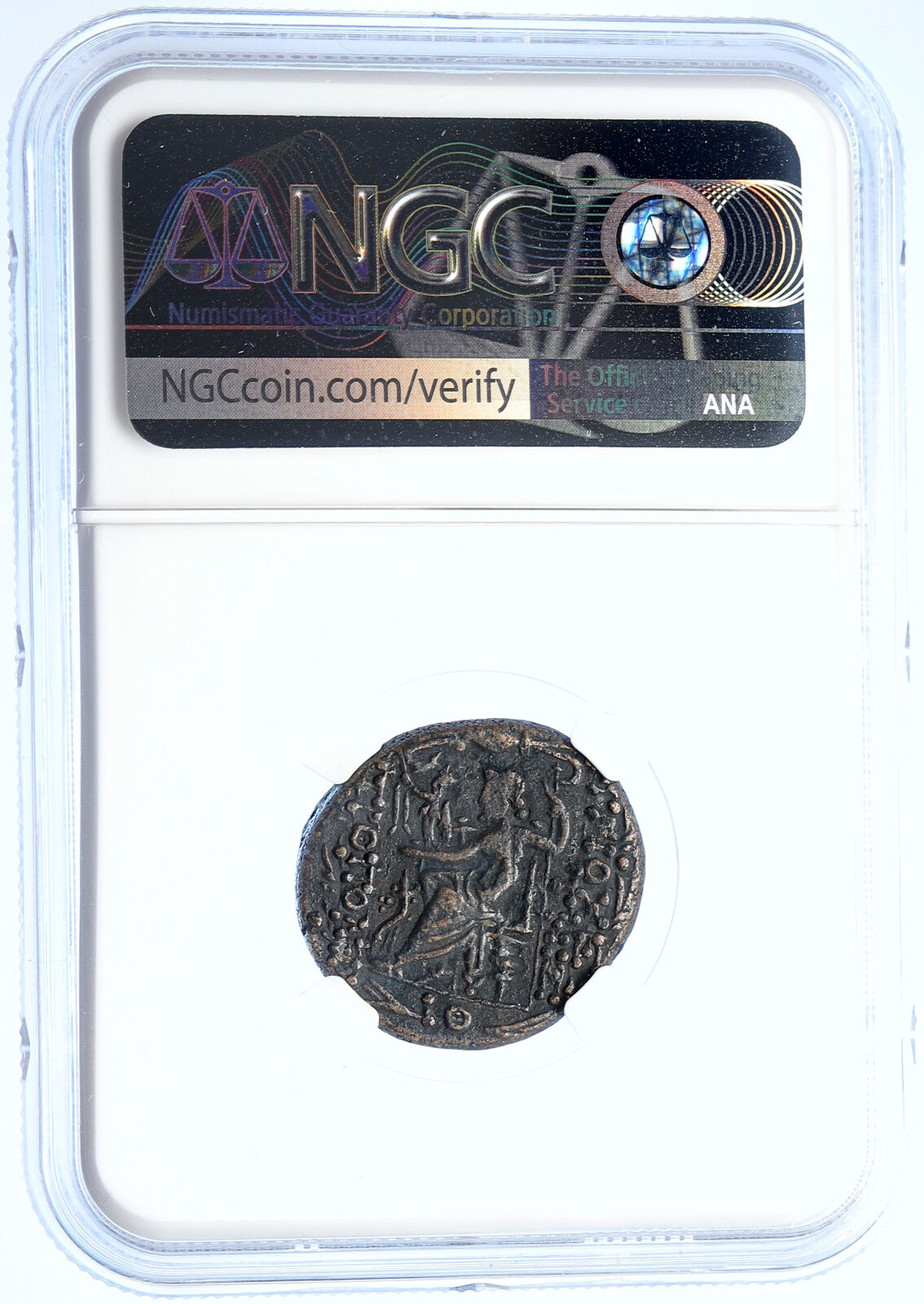 ANTIOCH Genuine Authentic Ancient 48BC Antique Greek Coin ZEUS NIKE NGC i106712