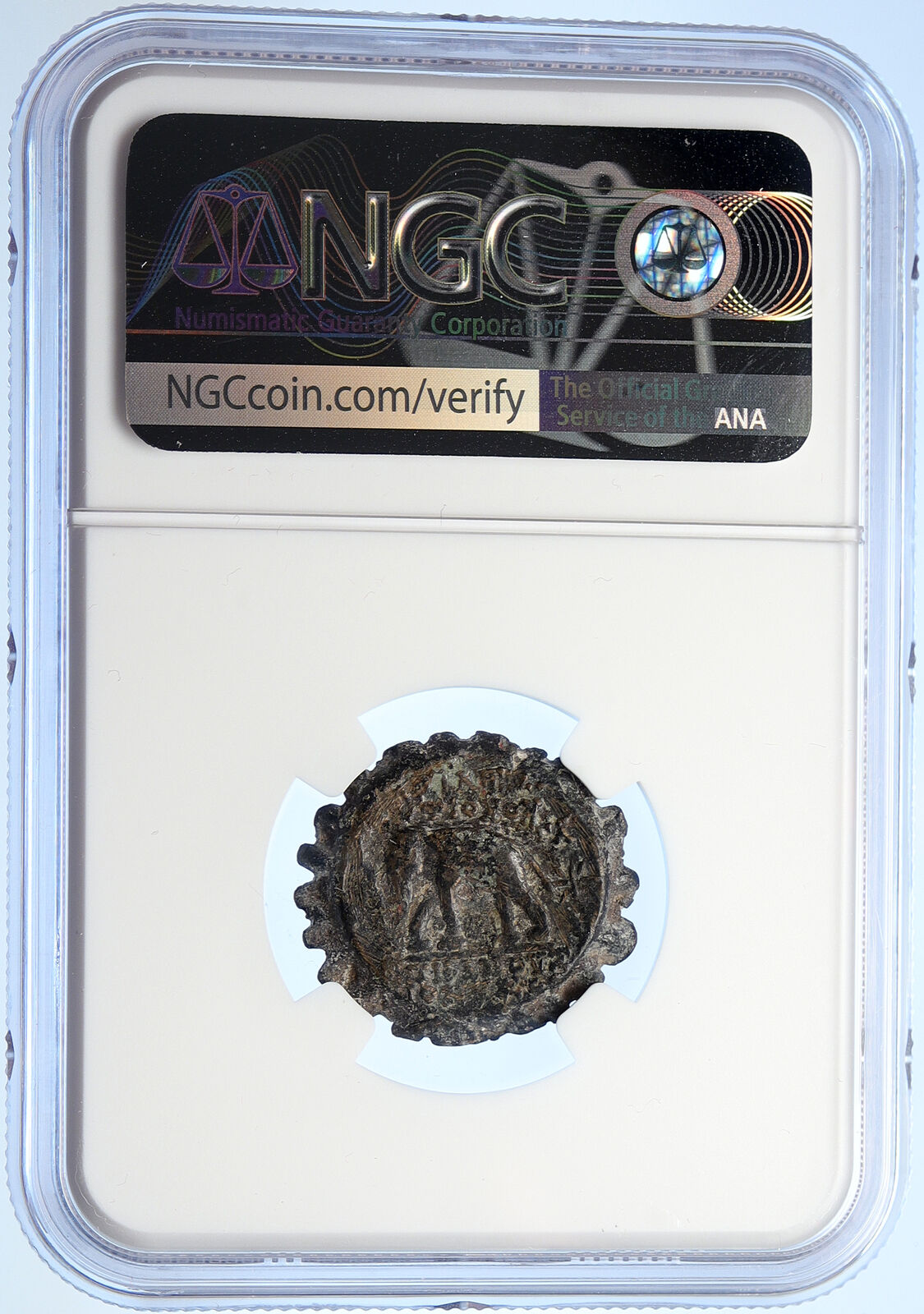 ANTIOCHOS VI Dionysos 144BC Seleukid Ancient Greek Coin ELEPHANT NGC i106729