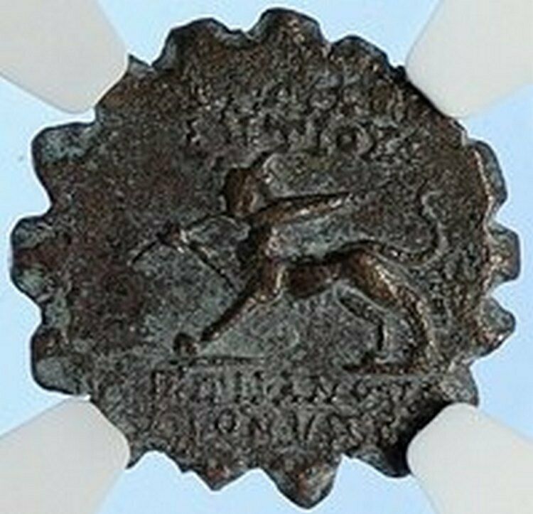 ANTIOCHUS VI Dionysos Seleucid King 145BC Ancient Greek Coin Panther NGC i106713