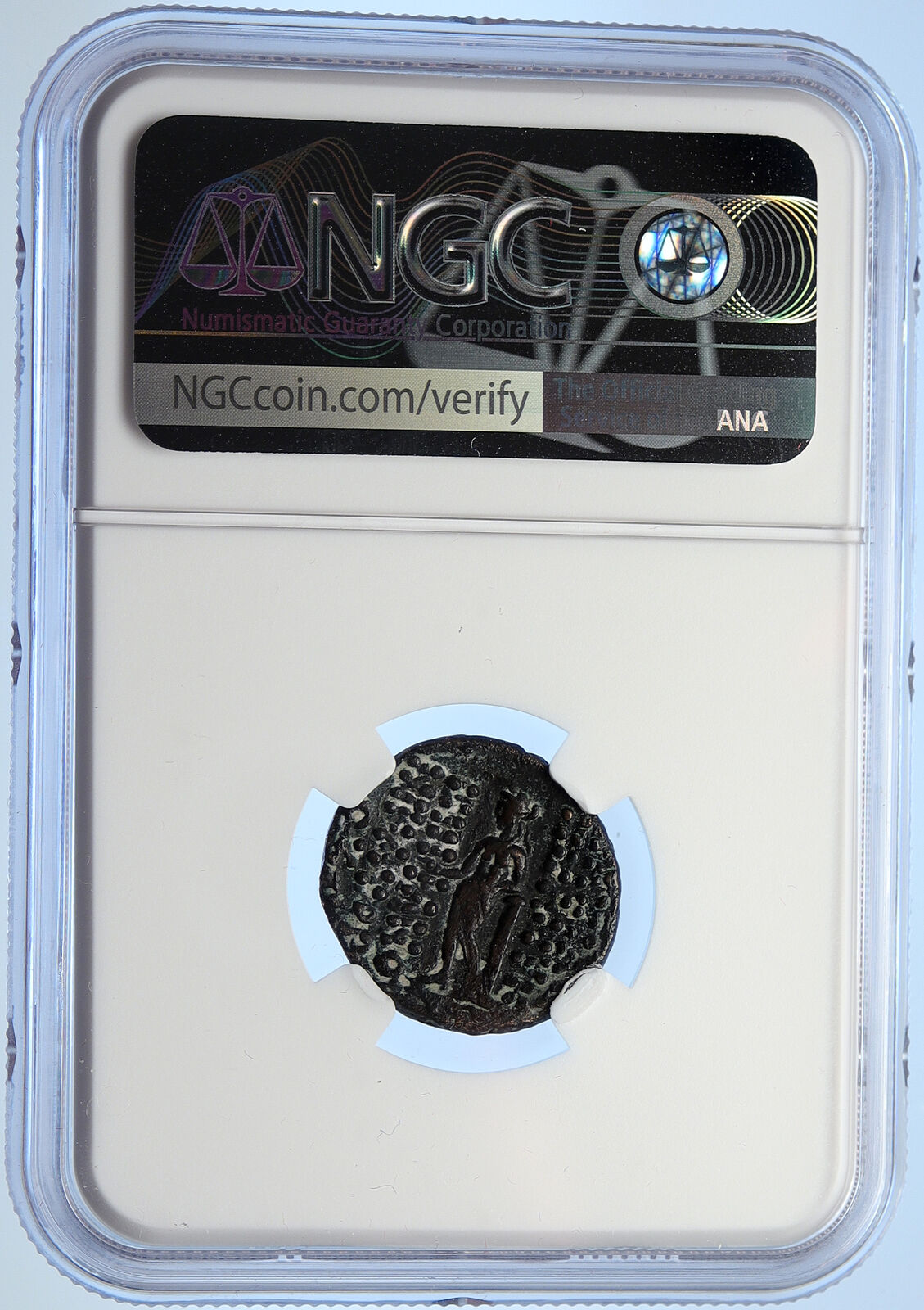 ANTIOCHOS VI Ephiphanes Nikator Seleukid Ancient Greek Coin APOLLO NGC i106732