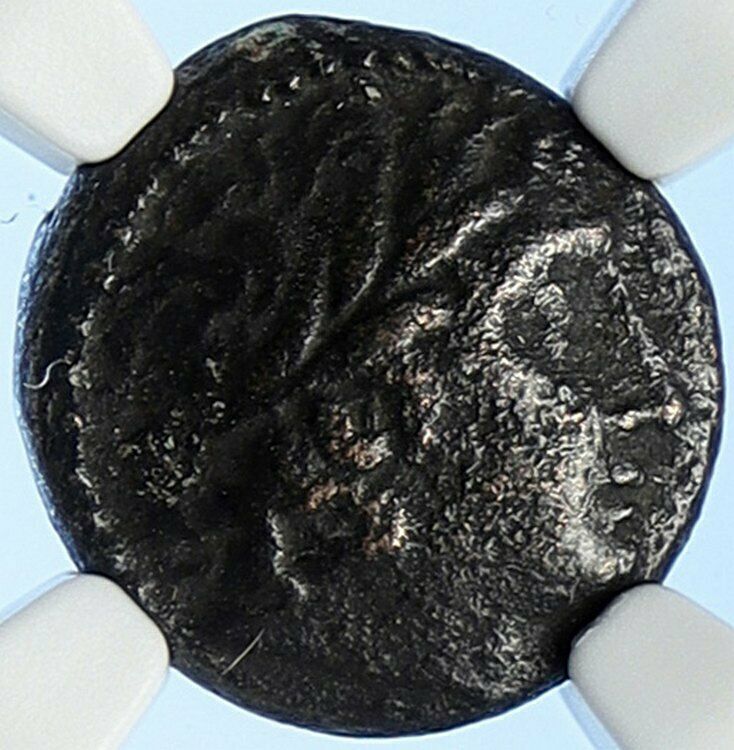 ANTIOCHUS III Seleucid Vintage Ancient OLD Greek Coin APOLLO Coin NGC i106714