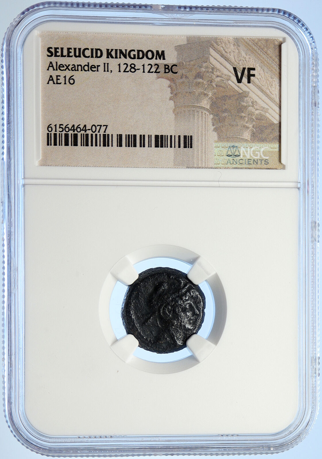 ALEXANDER II ZABINAS Authentic Ancient Seleukid Greek Coin APLUSTRE NGC i106738